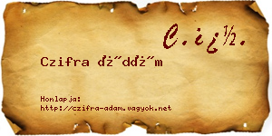 Czifra Ádám névjegykártya