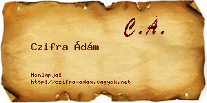 Czifra Ádám névjegykártya